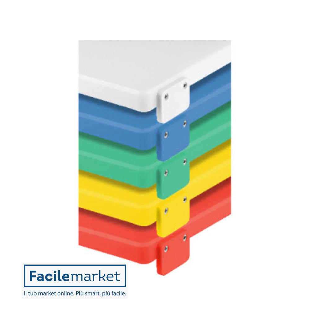 Tagliere In Polietilene 50x30x2 Nero Con Fermi – Made In Italy, Resistente E Igienico Per Cucina - 5