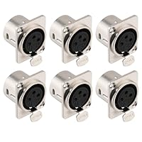 Timecode Connettore Microfono Audio Femmina 3 Pin Montaggio A Pannello - Compatibile Con Sennheiser, Zaxcom, Wisycom - FVB.00.303.NLAE24 (Incasso) - 3