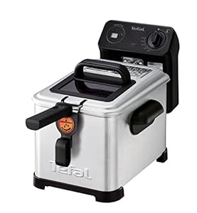 Tefal Filtra Pro FR5160 Friteuse - Capaciteit van 4L waar in een keer 1,3 kg frietjes - 2400 W vermogen - Regelbare thermostaat - Zwart, Roestvrij Staal