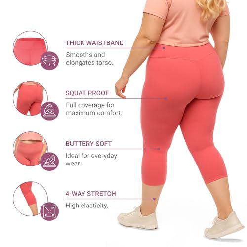 Image of SATINA High Waisted Leggings for Women - Comfortable and Stretchy in Versatile Sizes and Colors