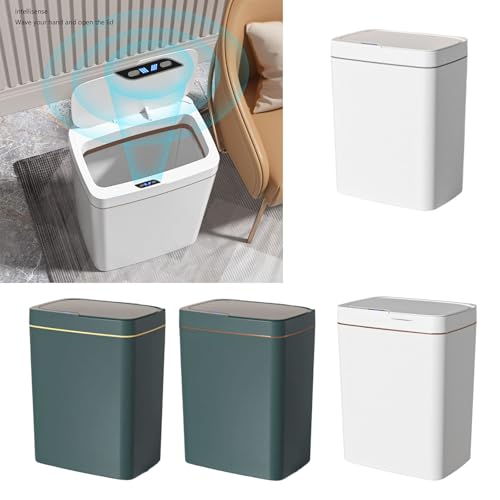 Caneca de basura automática con sensor y tapa 15L miniatura 3