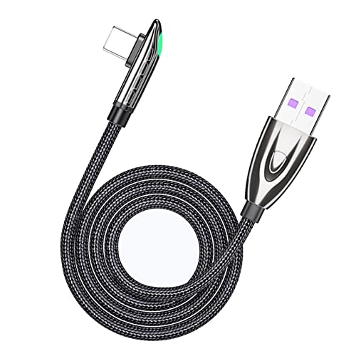 Jianpan Essager Codo 6A Cable de carga 66W - Cable largo tipo C a tipo C, adaptador de cargador USB C trenzado de nailon duradero, material TPE suave y flexible, ignífugo, 79.5 pulgadas Cover