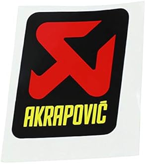 Akrapovic General Replacement High-Temp Exhaust Sticker - 57mm L x 60mm H
