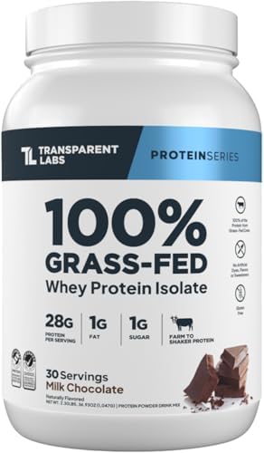 Transparent Labs Grass-Fed Whey Protein Isolate - Naturally Flavo...