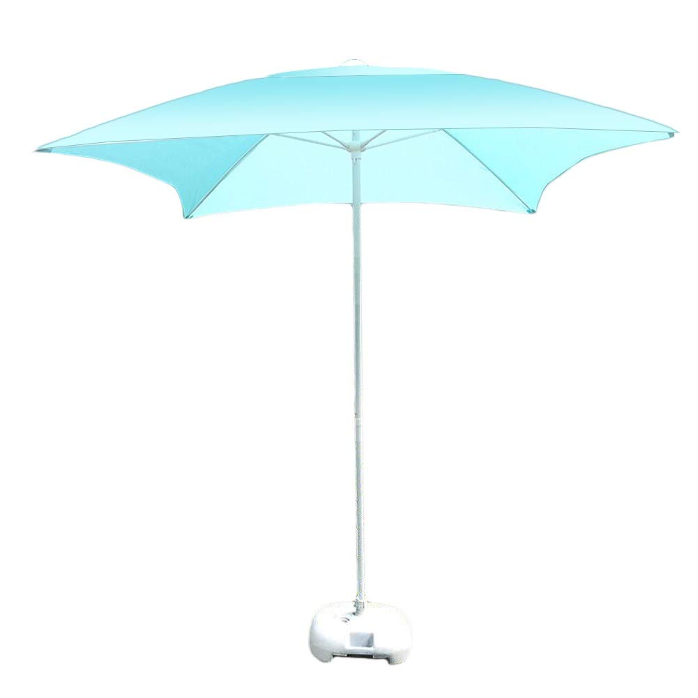 Parasol de table de jardin carré 2m bleu clair extérieur cour piscine - 8