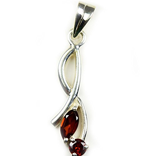 Pendentif grenat rouge argent 925 pour sublimer votre style vestimentaire quotidien
