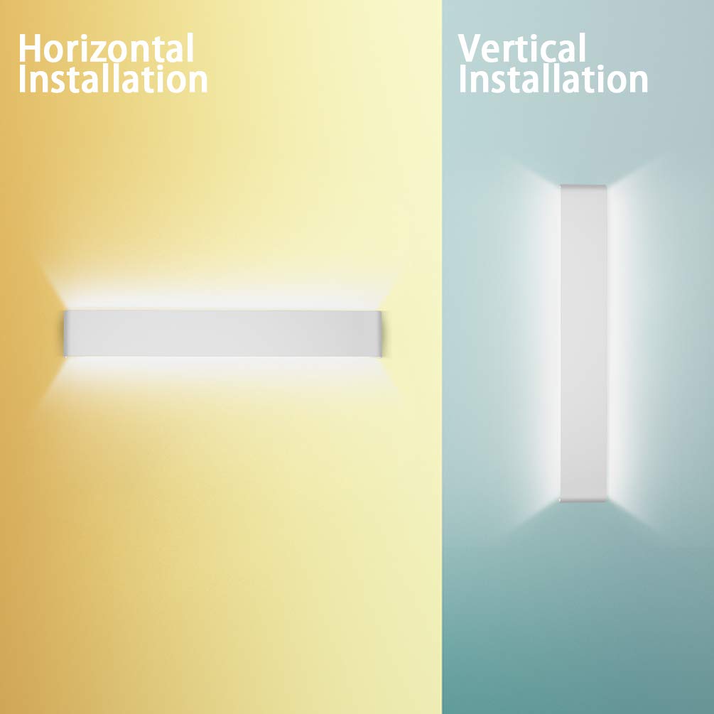 Snapklik.com : 32.6 Inch Modern Vanity Light Fixtures LED Bathroom Wall Light Up And Down ...