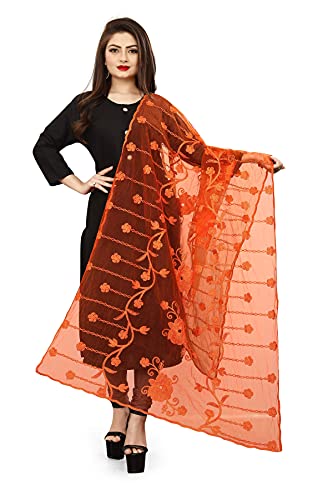Filet brodé Dupatta pour fille et femme idéal pour mariage et fêtes