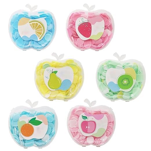 Black Sparrow Paper Soap Strips for Travelling Essentials for Kids, Men & Women Dissolvable Soap Sheets for Hand Wash Portable Flower Tube Petals Apple Shape Bottle Paper Soap (Pack Of 6)-image-32