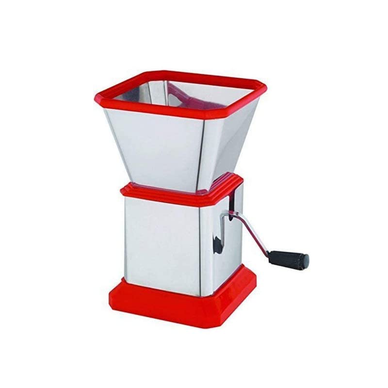 SORATH Easy to use Stainless Steel with ABS Manual Chopper Cutter Onion Chilly Dry Fruit & Vegetable Cutter Chopper -(Red)
