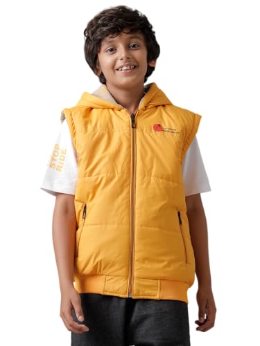 Image of Under Fourteen Only Boys Winter Jacket, Full Sleeve,Sleeveless Quilted Puffer Jacket with Front Closure, Casual Warm Jacket for Kids, Lightweight Winterwear for School, Outdoor Play and Travel