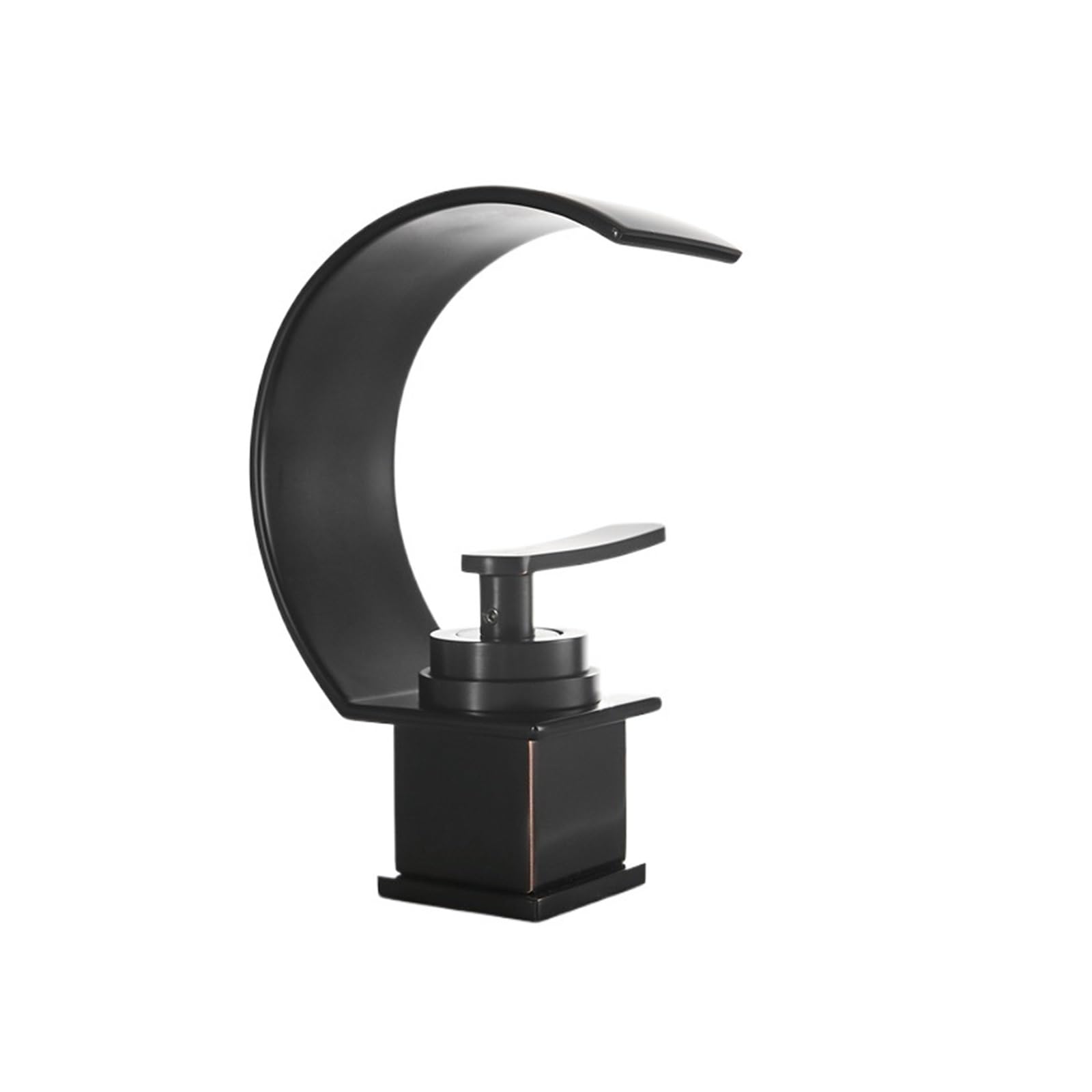CVFRDD Basin Faucet Cold And Hot Water Waterfall Bathroom Faucet, Single Handle Basin Mixer Tap Deck Mount 21025(21025H)