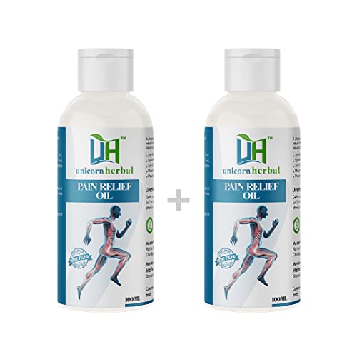 UNICORN HERBAL Pain Relief Oil for Joint, Body, Shoulder, Back, Knee and Legs | RAPID ACTION | UNIQUE Formula | PATENT FILED | PARABEN & MINERL OIL FREE | 100+100-200ml UNICORN HERBAL Pain Relief Oil for Joint, Body, Shoulder, Back, Knee and Legs | RAPID ACTION | UNIQUE Formula | PATENT FILED | PARABEN & MINERL OIL FREE | 100+100-200ml