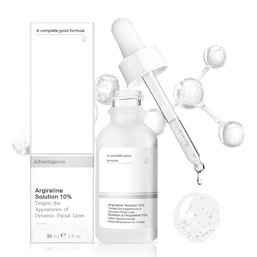 Argireline Solution 10%, Acido Hialuronico Serum Facial, Serum Antiarrugas, serum Hidratante Facial, Calmante, Controla los Poros y Mejora las Arrugas, Todo Tipo de Piel-30ml