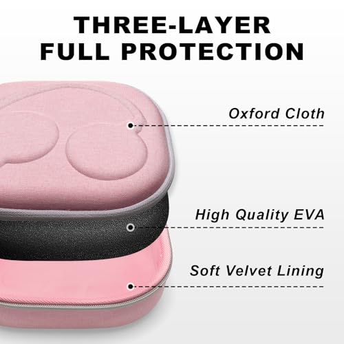 Image of Hard Case for Skullcandy Bluetooth Headphones, Pink(Case Only) | for Skullcandy Crusher ANC 2 /Crusher Evo /Crusher 1080 /Crusher 720 /Crusher /Crusher 540 /Hesh ANC /Hesh Evo /Hesh 540 Headphones