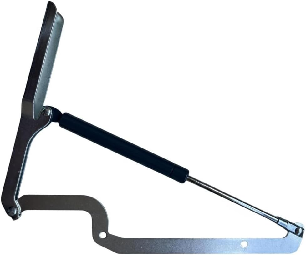 Steel Lid Hinge with Strut Large Storage Box, Shock Absorber Support, Silver Hardware 29x24x3cm