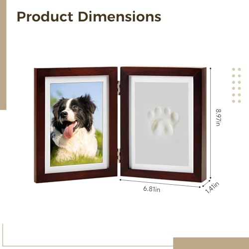 Cadre photo à charnière en MDF kit impression argile commémorative animaux