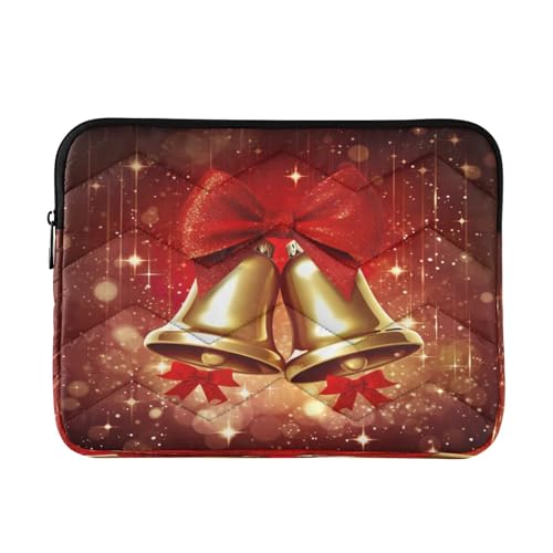 Funda para Portátil Impermeable 13-14 Pulgadas con Lazos Navideños miniatura 1