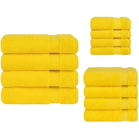 Cotton Paradise 4 Piece Bath Towel, 4 Piece Hand Towel & 4 Piece Washclothes Bundle Cover