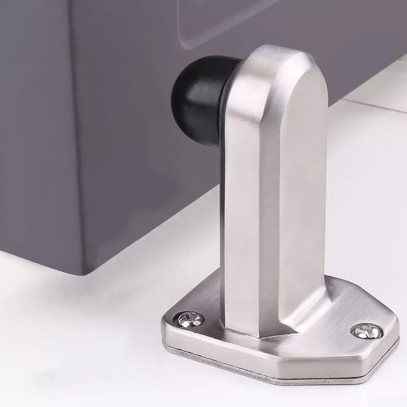 Premium Stainless Steel Door Limiter, Effective Door Damage Prevention (Long)