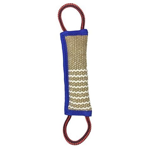 Dog Bite Tug Toy 2 Handles Interactive Pillow for Puppies Young Dogs Training Playing Fetching Games Cover