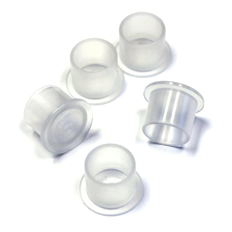 Small Tattoo Ink Cups 100 Pcs, Disposable Pigment Caps for Fine Detail Work, Microblading & Permanent Makeup (PMU)