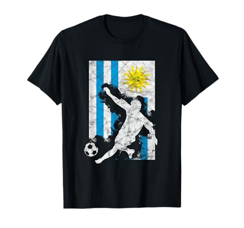 Uruguay Flag Soccer Player Team T-Shirt T-Shirt