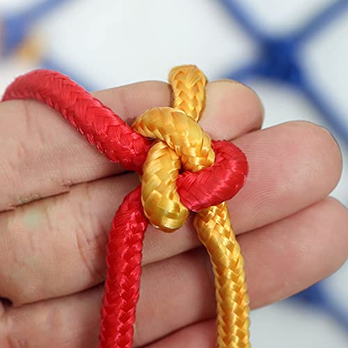 Foto von Kletternetz kinder outdoor Buntes, Krabbelnetzwand Schutznetz Klettergerüst Kletternetz für Freiensport-Entwicklungstraining, Garten,Outdoor, Indoor, Belastbar Bis 250 Kg(Size: 1x2m/3.9x6.6ft)