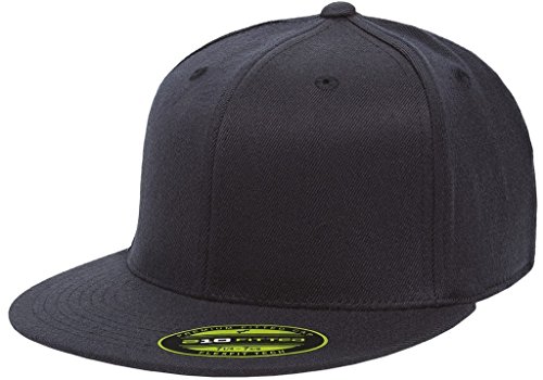 Flexfit Premium Flatbill Cap  Fitted 6210 - Large/X-Large (Dark Navy)