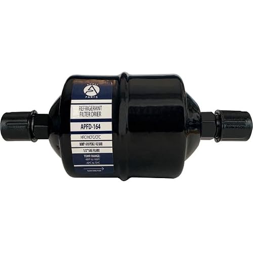 Appli Parts Liquid Line Refrigerant Ac Filter Dryer Hvac Refrigeration 164 1/2 In Sae Flare Connection Universal Unidirectional 7 In Long 3 In Wide Apfd-164 #TOP7
