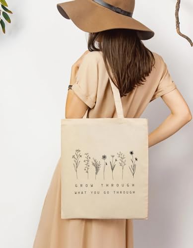 Image of The Purple Tree Cotton Tote Bags for Women (pack of 1) Women Tote Bag, Eco Friendly Tote Bag, Reusable Tote Bag, Shopping Bag, College Bag