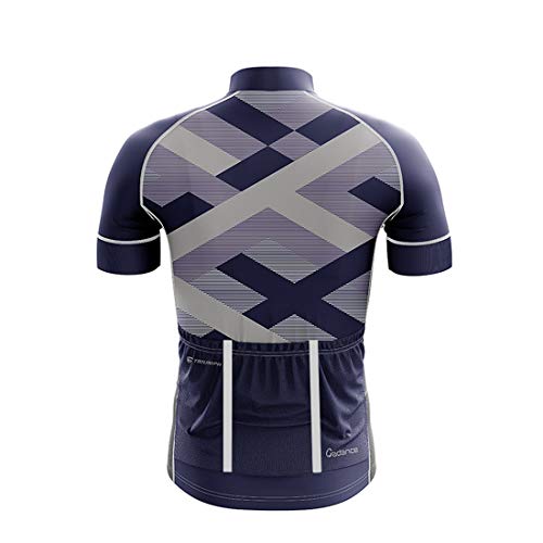 Image of TRIUMPH Men's Polyester Printed Cycling Jersey Black