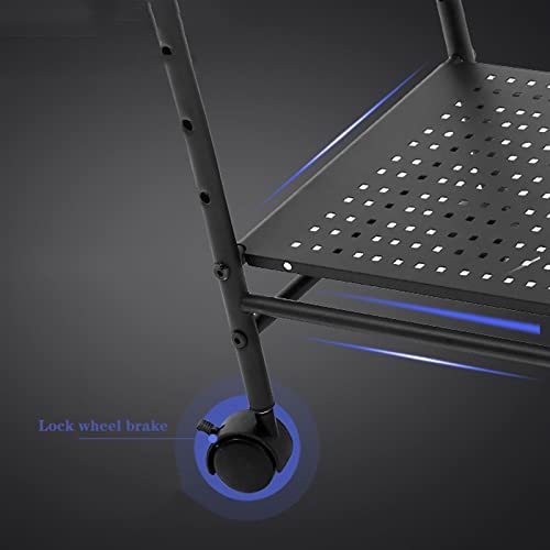 Soporte para CPU Torre de PC, Soporte ajustable para caja de PC de escritorio, carrito móvil para CPU con ruedas con bloqueo 360° miniatura 5