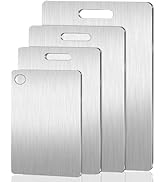 BDZBREN Stainless Steel Cutting Board - A Durable and Sleek Stainless Steel Cutting Board,A Styli...