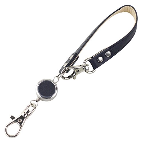 スリップオン リール付きマルチストラップAL ノワール 革 ネイビー NSL-1802