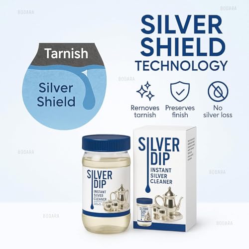 Image of Silver Dip - Fast-Acting Silver Cleaner for Home & Kitchen Use | Instantly Restores Shine Without Fading or Damage
