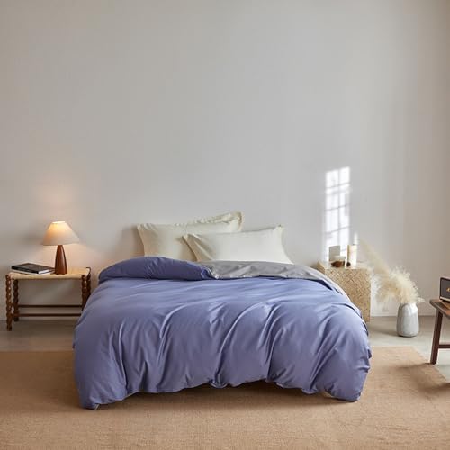 Housse de couette parure microfibre brossée thermorégulatrice et infroissable - 2
