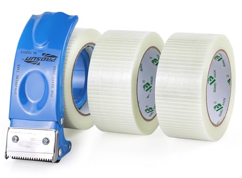 BOMEI PACK Heavy Duty Filament Strapping Tape 2 Inch
