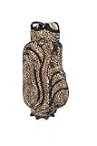 Golf36 Golfbag / Cartbag, Leopardenmuster (Leobag), schwarz/braun, Leoparden-Optik , 100-AB90LEOBR