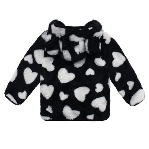 Image of JESKIDS Toddler Girls Boys Fleece Hoody Jacket Zip Up Teddy Coat Warm Winter Outwear