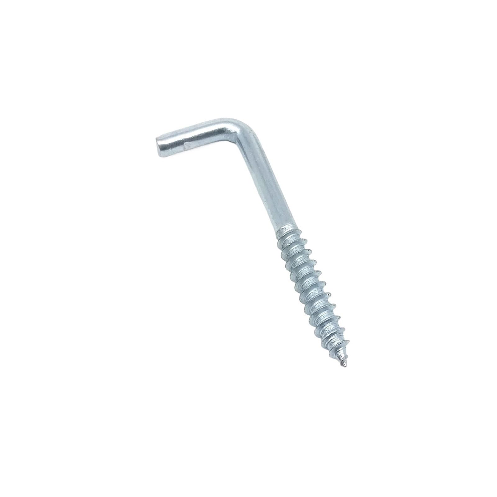 TRRYUIP Eye Hooks Ceiling Eye Bolt Eyebolt Screw in Hanger O L C Cup Hook Clasp(L Shape,Length 20mm)