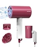 Sandooヘアドライヤー マイナスイオンヘアケア 1400W【大風量2.22m³/min】乾きが速 【57度】サーモスタットヘアドライヤー 【強風と弱風が交互】 髪質を損傷せず 風量2段階、風温3段階、 順滑ノズル/カールディフューザーが付属 折りたたみ式 家庭用、旅行用ドライヤー【18ヶ月メンテナンス期間】