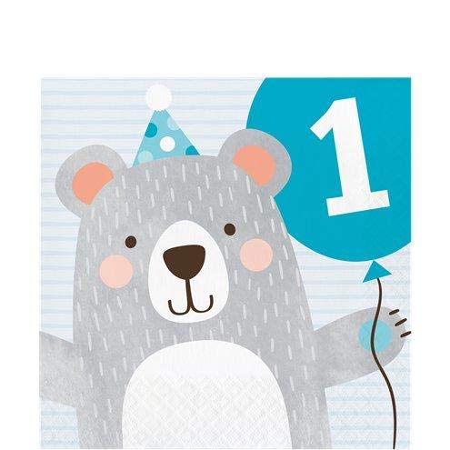 Kit anniversaire ours 1 an pour simplifier la deco de table de seize invites