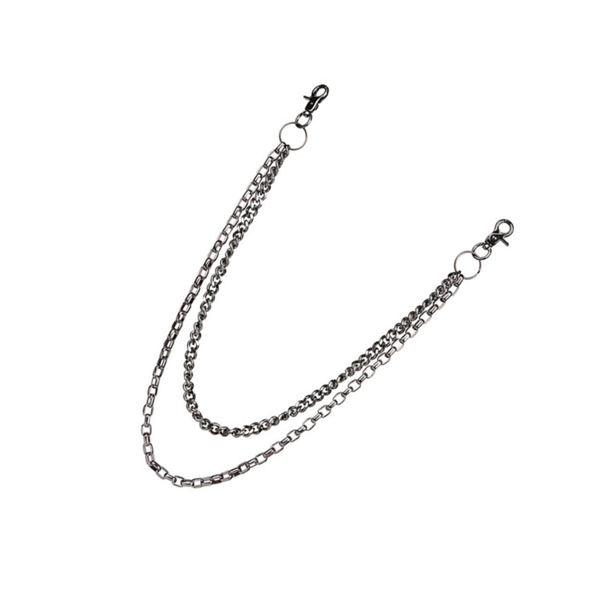 GALPADA Jeans Pant Chain Double Strip Waist Chain Fashionable for Men Women Gothic Punk Style