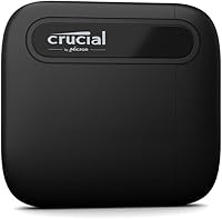 Vista 1 de Crucial X6 SSD portátil de 1 TB – Hasta 800 MB/s, USB 3.2 – Unidad externa de estado sólido para PC, Mac, PS5, Xbox – CT1000X6SSD9