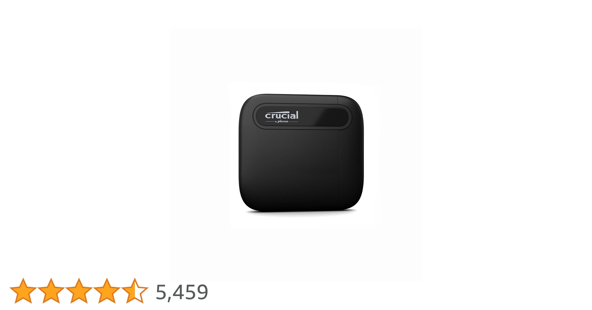 Crucial X6 2TB Portable SSD – Up to 800MB/s – USB 3.2 – External