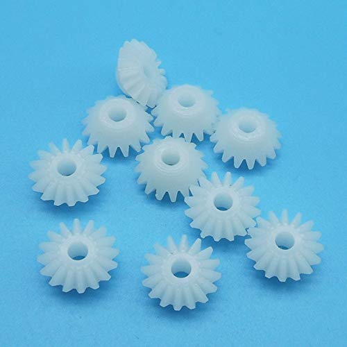 Fevas S163A 0.5M Bevel Pinions 16 Teeth 3mm Shaft Hole Plastic Bevel Gear Toy Parts Accessories 10pcs/lot - (Number of Teeth: 16 Teeth, Hole Diameter: 3mm Tight)