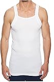 Men's Designer Cut Vest Ribbed Thermal 100% Organic Cotton Tank Top Rib Athletic Muscle Gym Vests (UK, Alpha, S, Regular, Regular, White 1 Piece)