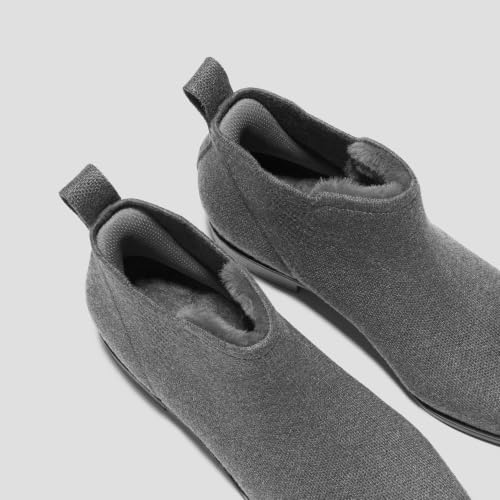 Image of VIVAIA Ryan Slip-On Chelsea Boots for Women, Square Toe Ankle Boots, Water Repellent Comfortable Low Heel Booties for Daily Outfit