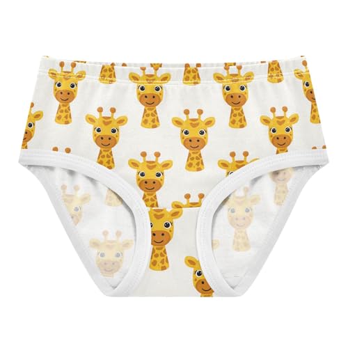 Girls Underwear Soft Cotton Giraffe Kids Panties in Sizes 2/3t, 4t, 5t, 6 and 8